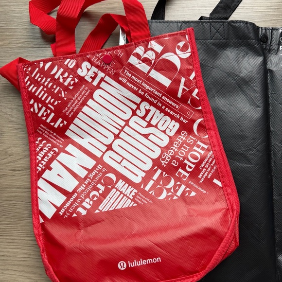 Lululemon Red and Black Tote Bags Set *Read Description - Picture 2 of 3